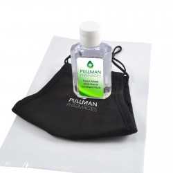 branded Deluxe Face Mask / Hand Sanitiser Pack, from our range of promotional Face Masks