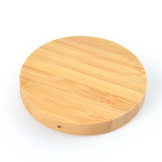 Phone &amp; Tablet Chargers  - Arc Round Bamboo Wireless Charger
