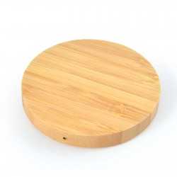 Phone & Tablet Chargers - Arc Round Bamboo Wireless Charger
