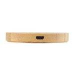 Phone &amp; Tablet Chargers  - Arc Round Bamboo Wireless Charger