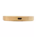 branded Arc Round Bamboo Wireless Charger, from our range of promotional Phone &amp; Tablet Chargers