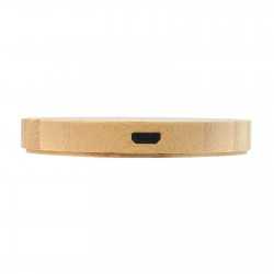 Phone & Tablet Chargers - Arc Round Bamboo Wireless Charger