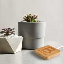 Phone & Tablet Chargers - Arc Square Bamboo Wireless Charger