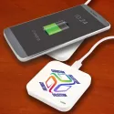 branded Arc Eco Square Wireless Charger, from our range of promotional Phone &amp; Tablet Chargers