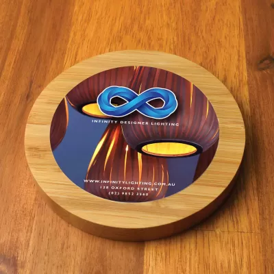 branded Bamboo Ranger Fast Wireless Charger, from our range of promotional Phone & Tablet Chargers