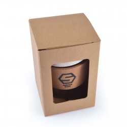branded Vienna Eco Coffee Cup / Cork Band 320ml, from our range of promotional Reusable Coffee Cups - Glass