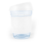 branded Vienna Coffee Cup / Silicone Lid 320ml, from our range of promotional Reusable Coffee Cups - Glass