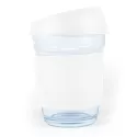 branded Vienna Coffee Cup / Silicone Lid 320ml, from our range of promotional Reusable Coffee Cups - Glass