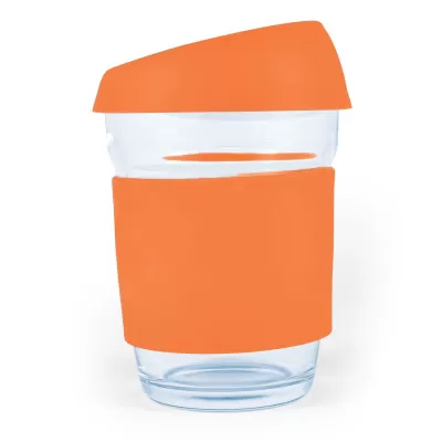 branded Vienna Coffee Cup / Silicone Lid 320ml, from our range of promotional Reusable Coffee Cups - Glass