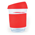 branded Vienna Coffee Cup / Silicone Lid 320ml, from our range of promotional Reusable Coffee Cups - Glass
