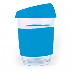 branded Vienna Coffee Cup / Silicone Lid 320ml, from our range of promotional Reusable Coffee Cups - Glass