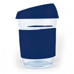 branded Vienna Coffee Cup / Silicone Lid 320ml, from our range of promotional Reusable Coffee Cups - Glass