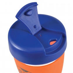 branded Vienna Coffee Cup / Flip Lid 320ml, from our range of promotional Reusable Coffee Cups - Glass