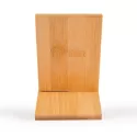 branded Apollo Bamboo Phone Stand, from our range of promotional Phone Accessories