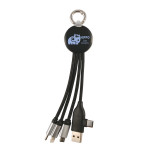 branded Kinetic Round Glow Cable, from our range of promotional USB Hubs &amp; Cables