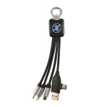 branded Kinetic Square Glow Cable, from our range of promotional USB Hubs &amp; Cables