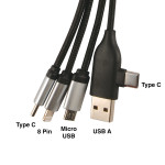 branded Kinetic Square Glow Cable, from our range of promotional USB Hubs &amp; Cables