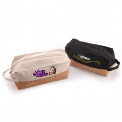 branded Scenic Cotton Cork Utility Pouch, from our range of promotional Toiletry Bags