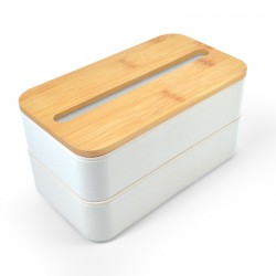 branded Stax Eco Lunch Box with Phone Holder Lid, from our range of promotional Homeware Products