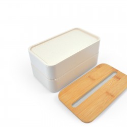 branded Stax Eco Lunch Box with Phone Holder Lid, from our range of promotional Homeware Products