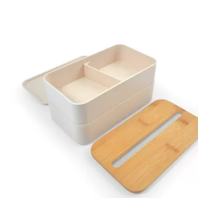 branded Stax Eco Lunch Box with Phone Holder Lid, from our range of promotional Homeware Products