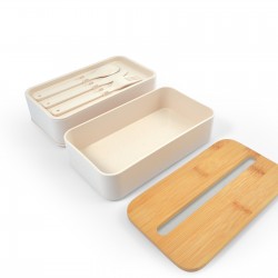 branded Stax Eco Lunch Box with Phone Holder Lid, from our range of promotional Homeware Products