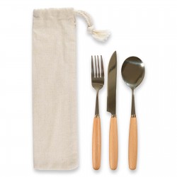 branded Savour Cutlery Set in Pouch, from our range of promotional Homeware Products
