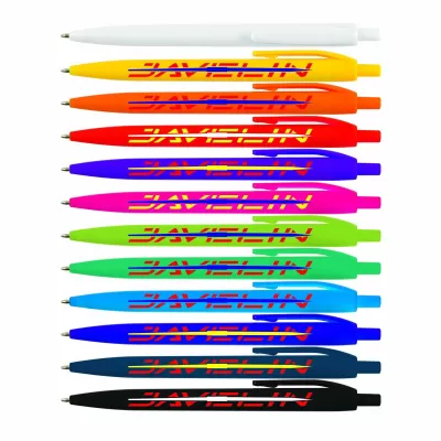 branded Javelin Pen Plastic, from our range of promotional Plastic Promotional Pens