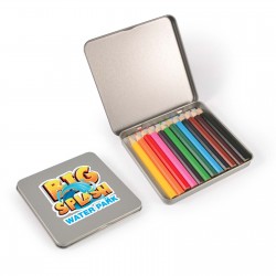 branded Doodle 12 Pencils in Tin, from our range of promotional Pencils