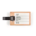 branded Transit Bamboo Luggage Tag, from our range of promotional Luggage Tags