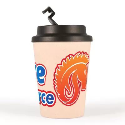 branded Aroma Eco Cup / Comfort Lid 350ml, from our range of promotional Reusable Coffee Cups - Plastic & Ceramic