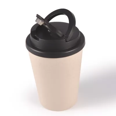 branded Aroma Eco Cup / Handle Lid 350ml, from our range of promotional Reusable Coffee Cups - Plastic & Ceramic
