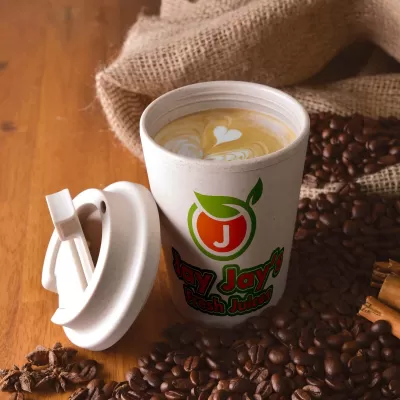 branded Aroma Eco Cup / Eco Comfort Lid 350ml, from our range of promotional Reusable Coffee Cups - Plastic & Ceramic