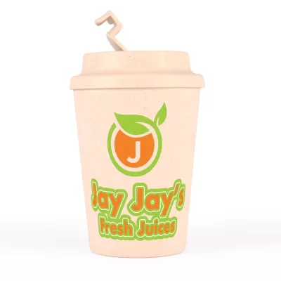 branded Aroma Eco Cup / Eco Comfort Lid 350ml, from our range of promotional Reusable Coffee Cups - Plastic & Ceramic