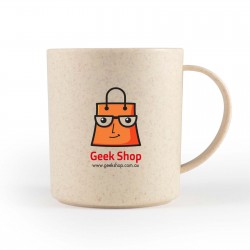 branded Vulcan Wheat Fibre Mug 300ml, from our range of promotional Reusable Coffee Cups - Plastic & Ceramic
