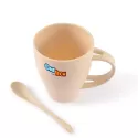 branded Avenue Wheat Fibre Cup and Spoon 330ml, from our range of promotional Reusable Coffee Cups - Plastic &amp; Ceramic