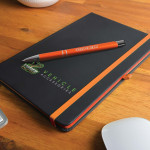 Promotional Journals &amp; Noteboooks  - Venture Supreme Notebook A5 / Napier Pen