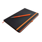 Promotional Journals &amp; Noteboooks  - Venture Supreme Notebook A5 / Napier Pen
