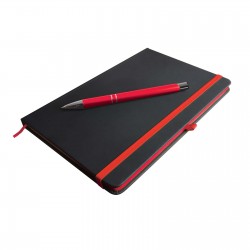 Promotional Journals & Noteboooks - Venture Supreme Notebook A5 / Napier Pen