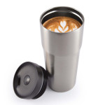 branded Manta Vacuum Cup 400ml, from our range of promotional Reusable Coffee Cups - Metal