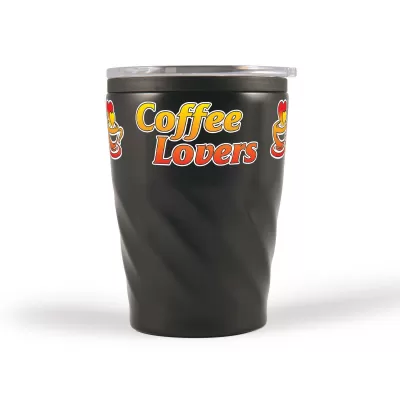 branded Aztec Coffee Cup 300ml, from our range of promotional Reusable Coffee Cups - Metal