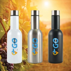 branded Barossa Vacuum Bottle 500ml, from our range of promotional Drink Bottles - Metal