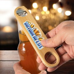 branded Cyborg Bamboo Bottle Opener, from our range of promotional Bottle Openers