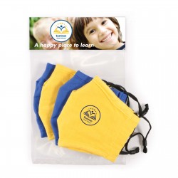 branded 4 Pack - Childrens Face Masks, from our range of promotional Face Masks