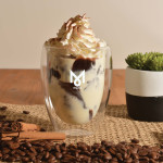 branded Sierra Double Wall Glass Cup 350ml, from our range of promotional Reusable Coffee Cups - Glass