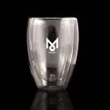 branded Sierra Double Wall Glass Cup 350ml, from our range of promotional Reusable Coffee Cups - Glass