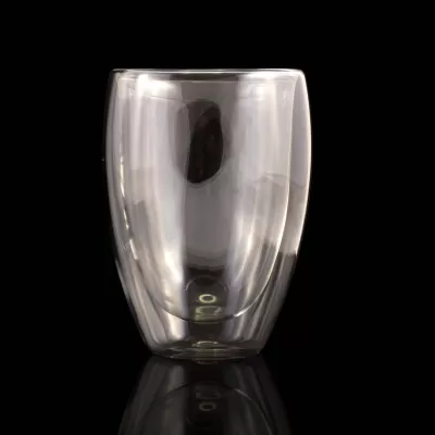 branded Sierra Double Wall Glass Cup 350ml, from our range of promotional Reusable Coffee Cups - Glass