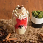 branded Sierra Double Wall Glass Cup 450ml, from our range of promotional Reusable Coffee Cups - Glass