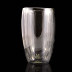 branded Sierra Double Wall Glass Cup 450ml, from our range of promotional Reusable Coffee Cups - Glass
