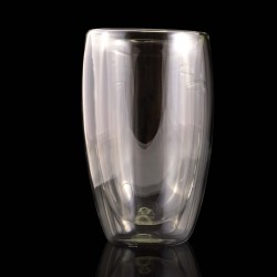 branded Sierra Double Wall Glass Cup 450ml, from our range of promotional Reusable Coffee Cups - Glass
